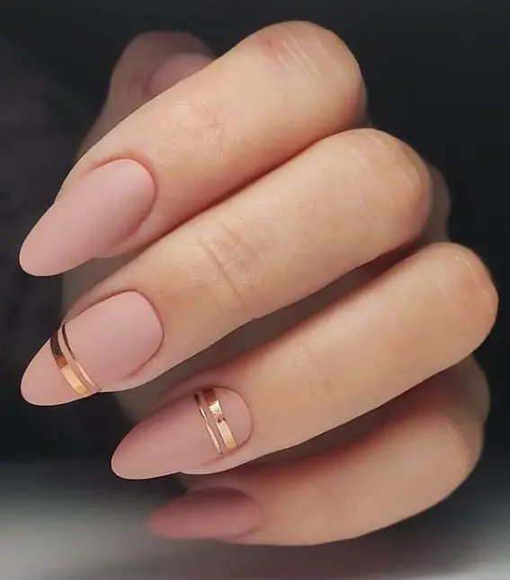 Pink E-girl nails